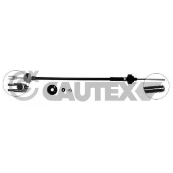 Tirette à câble, commande d'embrayage CAUTEX 762098