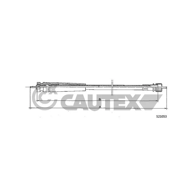 Câble flexible de commande de compteur CAUTEX 762141