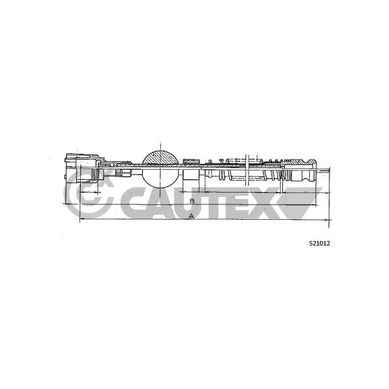 Câble flexible de commande de compteur CAUTEX 762149