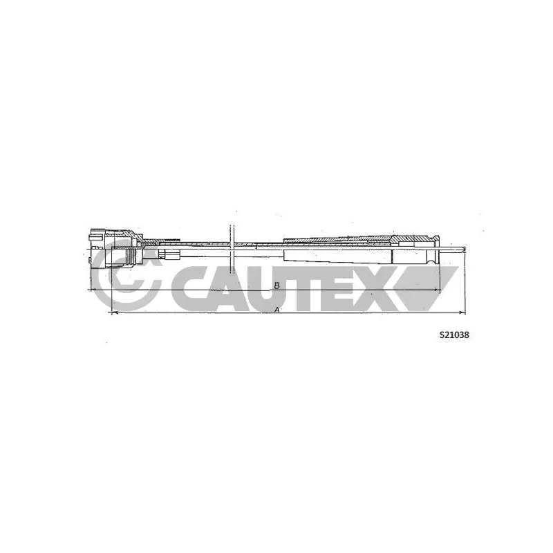 Câble flexible de commande de compteur CAUTEX 762157