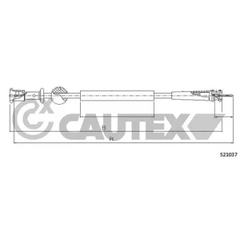 Câble flexible de commande de compteur CAUTEX 762158