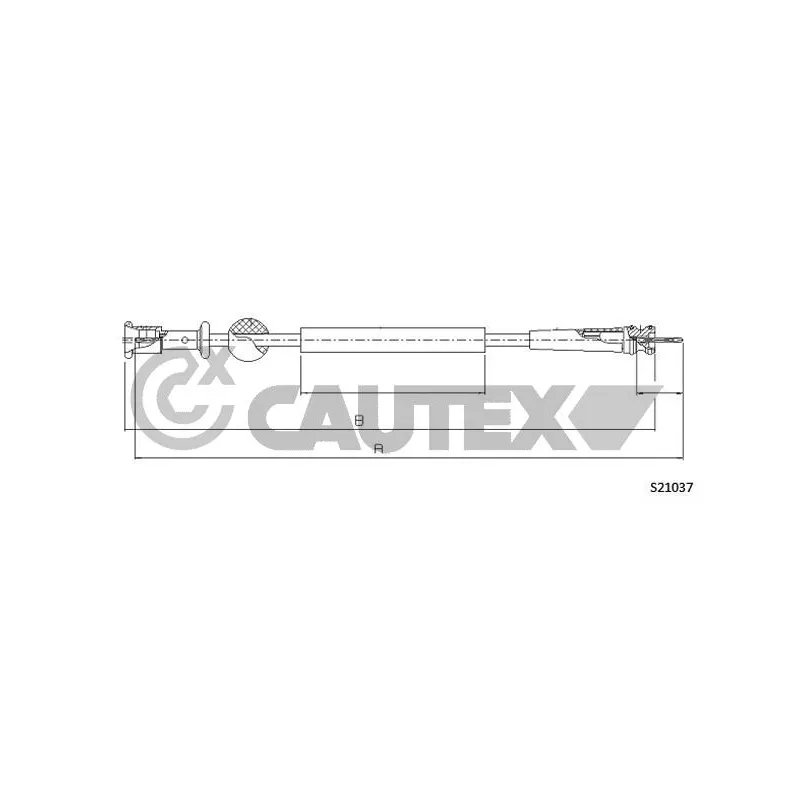 Câble flexible de commande de compteur CAUTEX 762158
