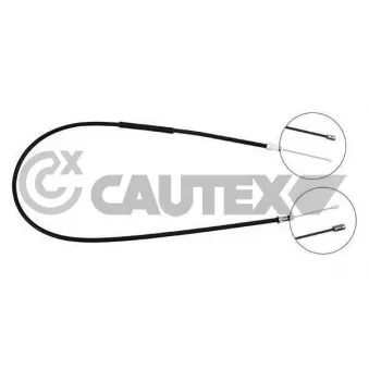 Tirette à câble, frein de stationnement CAUTEX 762206