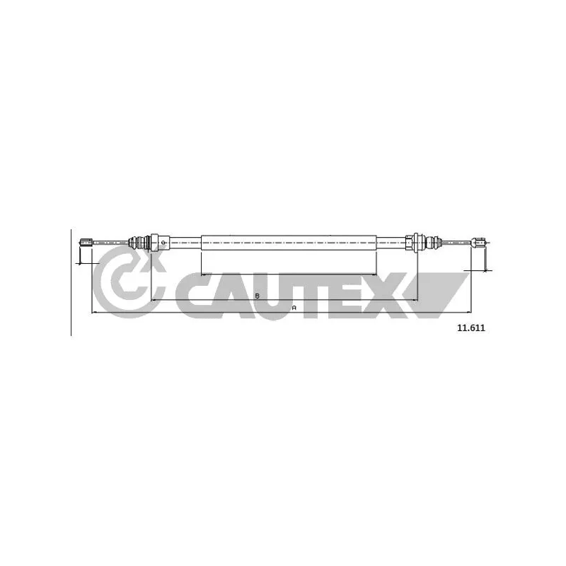 Tirette à câble, frein de stationnement CAUTEX 762210