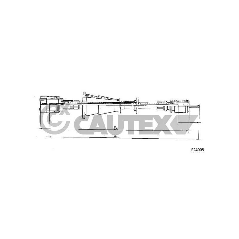 Câble flexible de commande de compteur CAUTEX 762334
