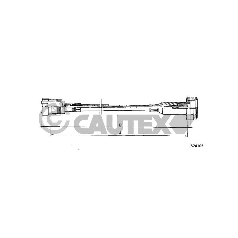 Câble flexible de commande de compteur CAUTEX 762340