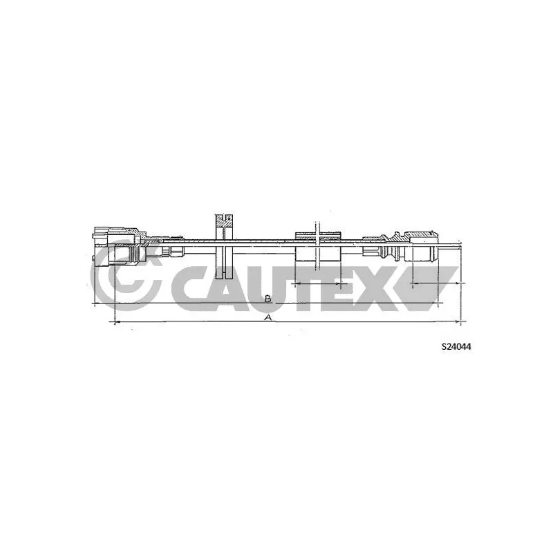 Câble flexible de commande de compteur CAUTEX 762346