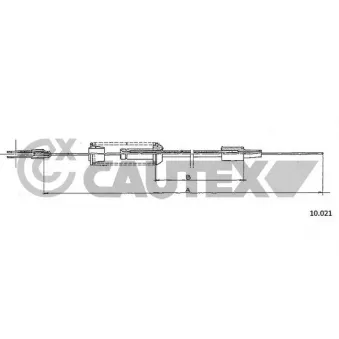 Câble d'accélération CAUTEX 762472