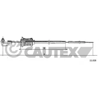 Câble d'accélération CAUTEX 762473