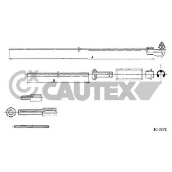 Câble d'accélération CAUTEX 762475