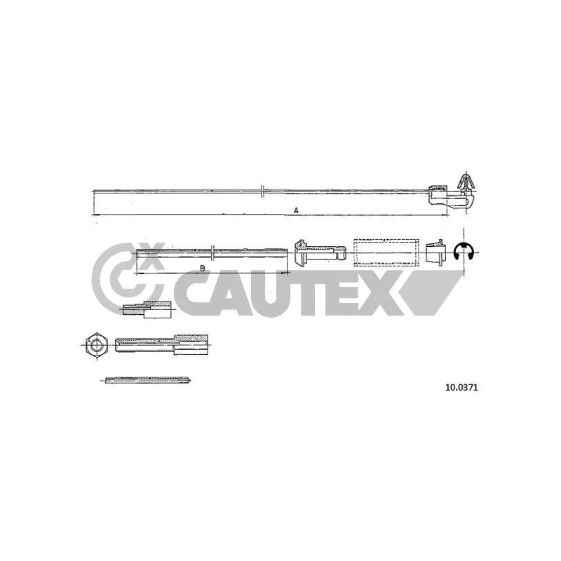 Câble d'accélération CAUTEX 762475