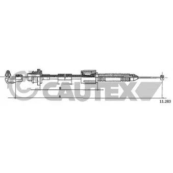 Câble d'accélération CAUTEX 762512
