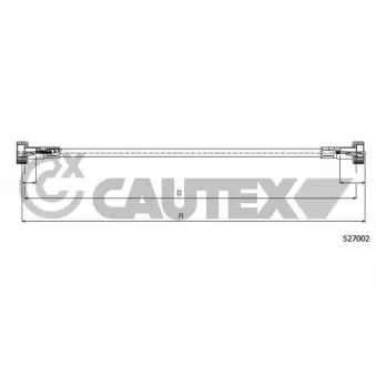 Câble flexible de commande de compteur CAUTEX 762608