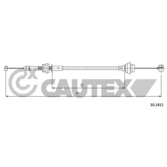 Câble d'accélération CAUTEX 762621