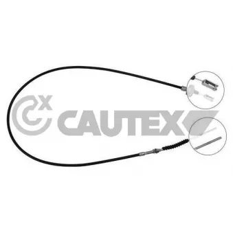 Tirette à câble, commande d'embrayage CAUTEX 762632