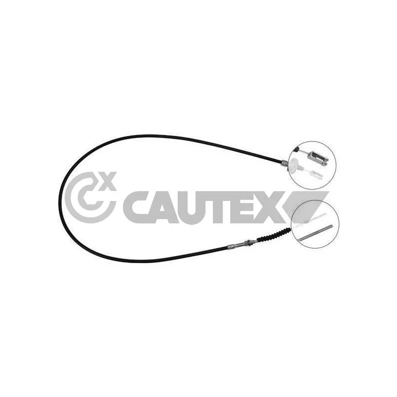 Tirette à câble, commande d'embrayage CAUTEX 762632