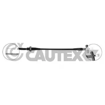 Tirette à câble, commande d'embrayage CAUTEX 762634