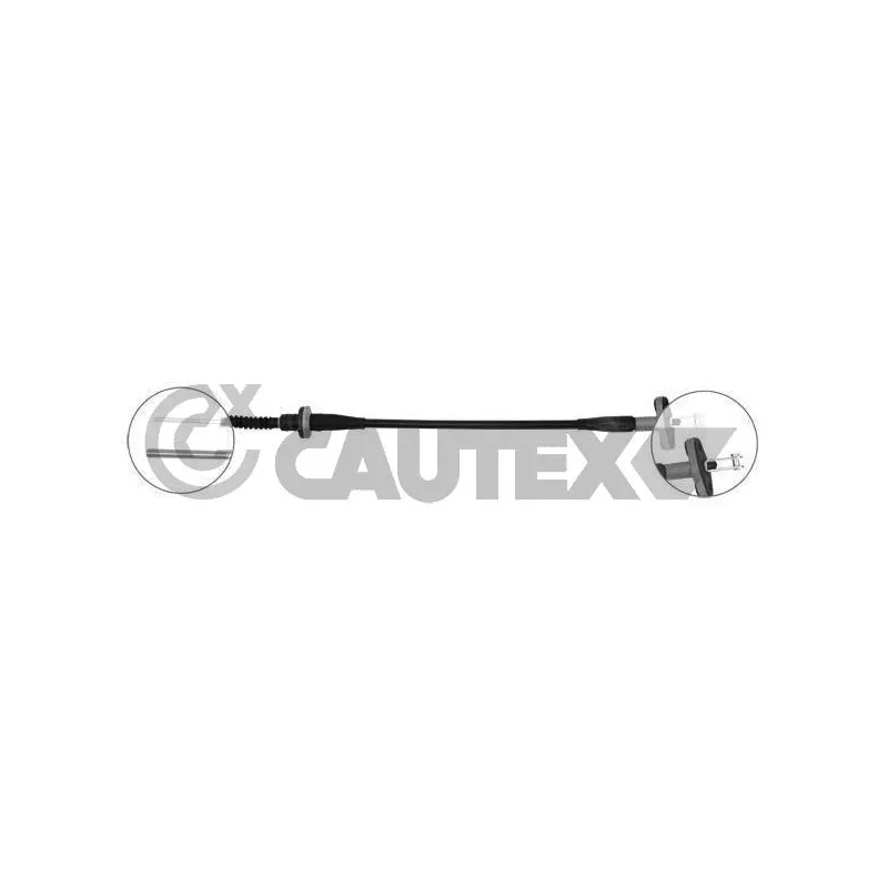 Tirette à câble, commande d'embrayage CAUTEX 762634