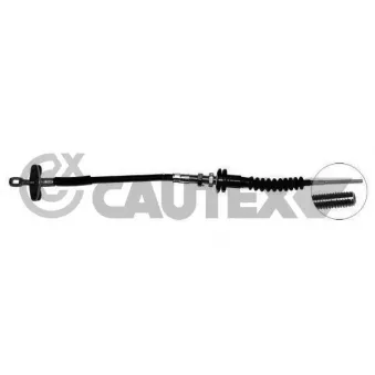 Tirette à câble, commande d'embrayage CAUTEX 762636
