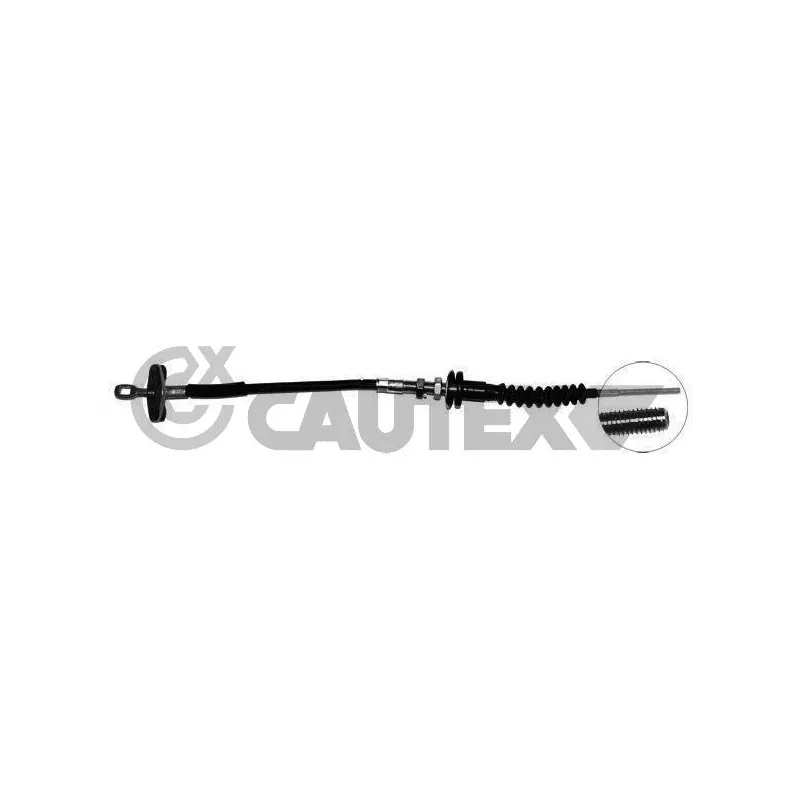 Tirette à câble, commande d'embrayage CAUTEX 762636