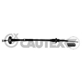 Tirette à câble, commande d'embrayage CAUTEX 762642