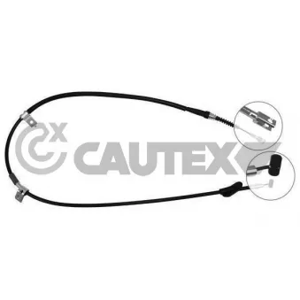 Tirette à câble, frein de stationnement CAUTEX 762654