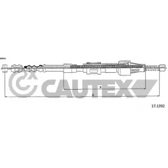 Tirette à câble, frein de stationnement CAUTEX