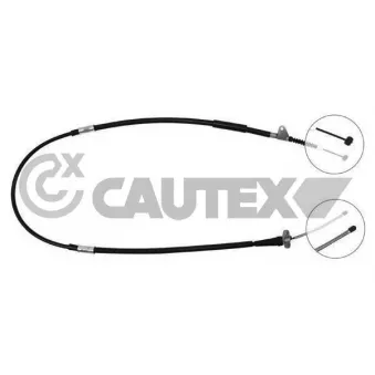 Tirette à câble, frein de stationnement arrière droit CAUTEX 762742