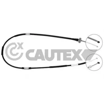 Tirette à câble, frein de stationnement CAUTEX 762753
