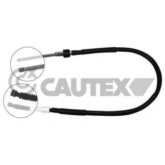 Tirette à câble, frein de stationnement CAUTEX 762780