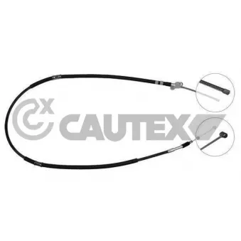 Tirette à câble, frein de stationnement CAUTEX 762806