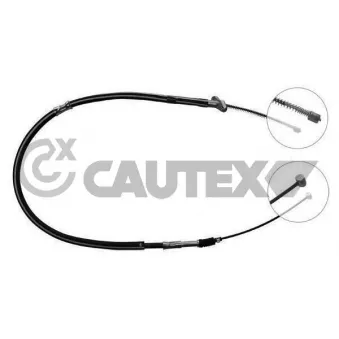 Tirette à câble, frein de stationnement CAUTEX 762810
