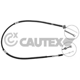 Tirette à câble, frein de stationnement CAUTEX 762819
