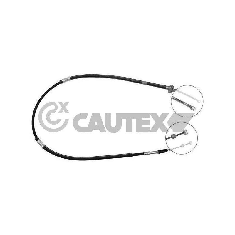 Tirette à câble, frein de stationnement CAUTEX 762819