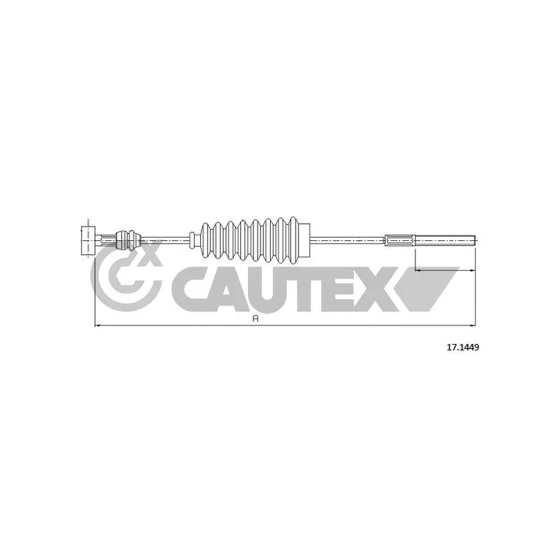 Tirette à câble, frein de stationnement CAUTEX 762820