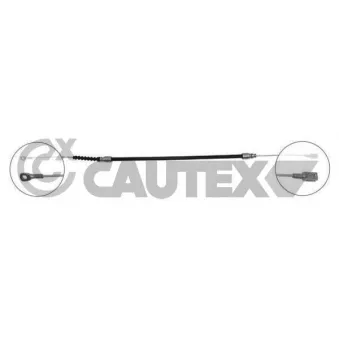 Tirette à câble, frein de stationnement CAUTEX 762880