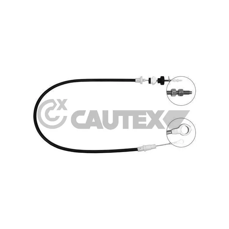 Tirette à câble, commande d'embrayage CAUTEX 762899