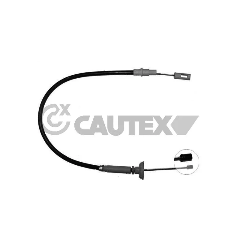 Tirette à câble, commande d'embrayage CAUTEX 762905