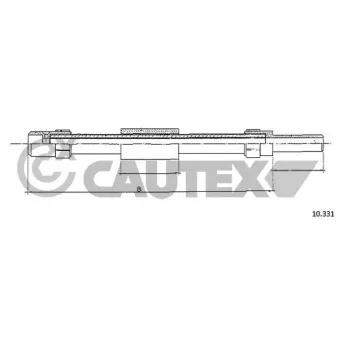 Tirette à câble, commande d'embrayage CAUTEX 762926