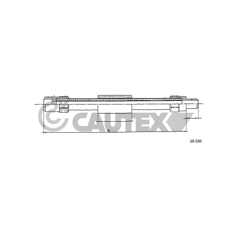 Tirette à câble, commande d'embrayage CAUTEX 762931