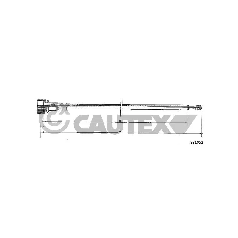 Câble flexible de commande de compteur CAUTEX 762963