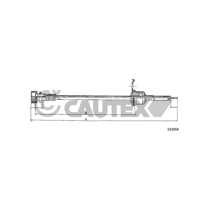 Câble flexible de commande de compteur CAUTEX 762965