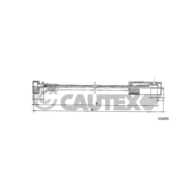 Câble flexible de commande de compteur CAUTEX 762966