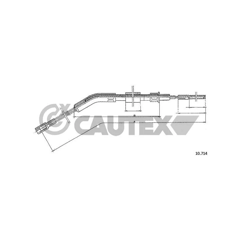 Tirette à câble, frein de stationnement CAUTEX 762984