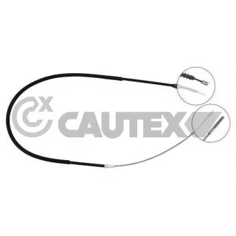 Tirette à câble, frein de stationnement CAUTEX 763015