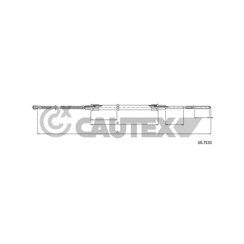 Tirette à câble, frein de stationnement CAUTEX 763018