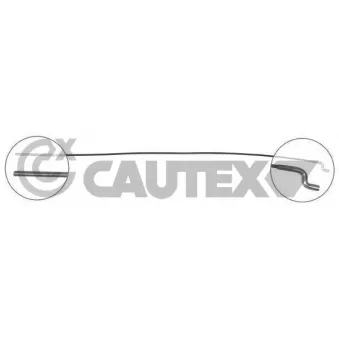 Tirette à câble, frein de stationnement CAUTEX 763019