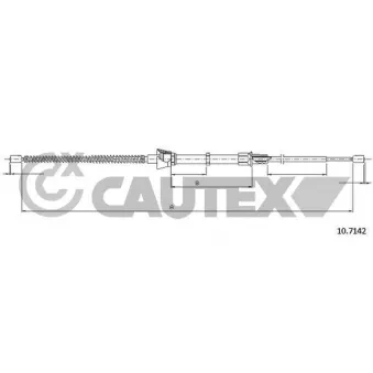 Tirette à câble, frein de stationnement CAUTEX 763060