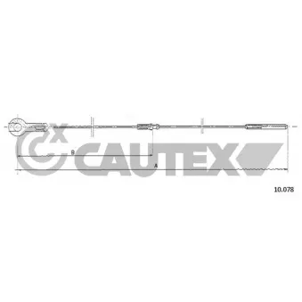 Câble d'accélération CAUTEX 763087