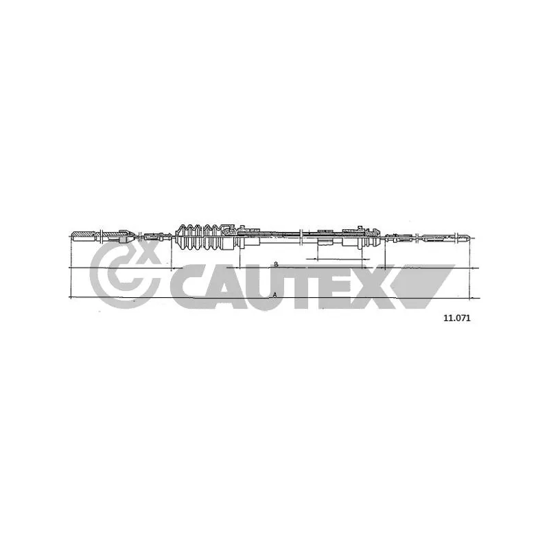 Câble d'accélération CAUTEX 763096